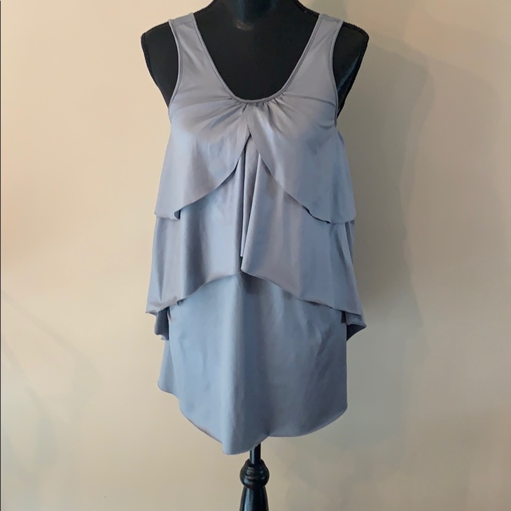 Layered silver dress